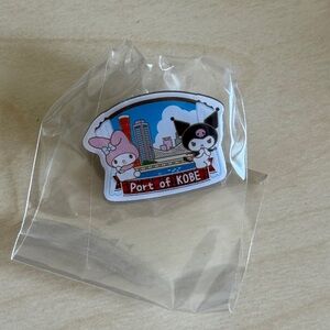 Sanrio My Melody and Kuromi Kobe Hyogo Japan Local Regional City Pin Badge